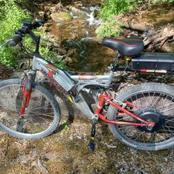 Full Suspension Mountain Ebike. 