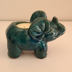 Elephant Planter or Candle Tea Light Holder Elephant Design