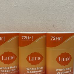 Lume Whole Body Deodorant Smooth Solid Clean Tangerine Scent