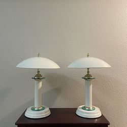 MCM Mushroom Three Way Touch Table Lamps 