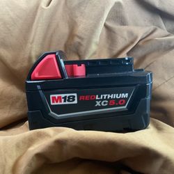 M18 Red Lithium Milwaukee Battery 90$