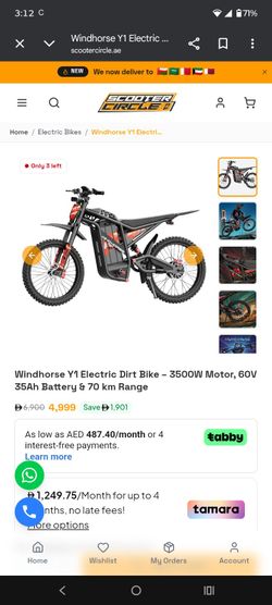 Windhorse Y1 Electric Dirt Bike