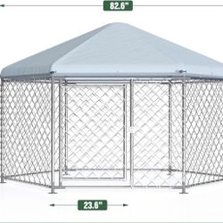 Large Brand New Assembled Kennel 7x7x5 Feet For Pets 