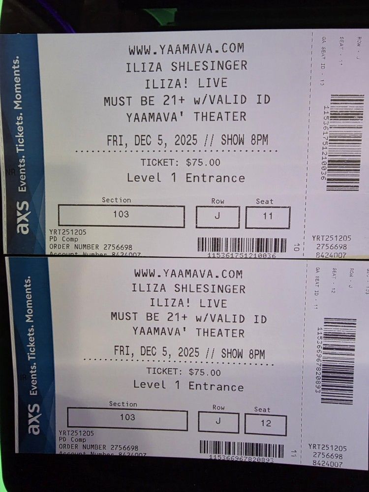 Iliza Shlesinger Show 1(contact info removed)