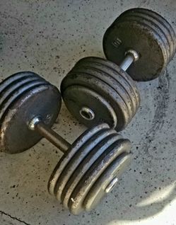 Pair Of 90lb Dumbells - Great For Home Gym