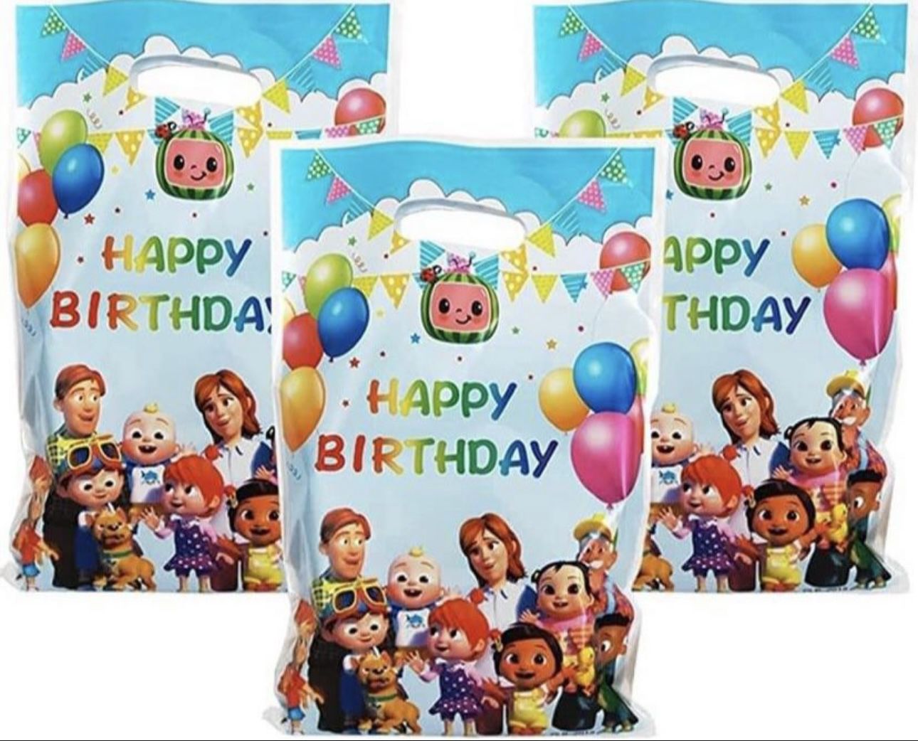 Cocomelon Candy Birthday Party Bags