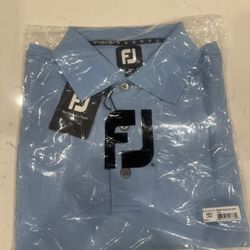 Golf FootJoy Blue Shirt (Large)