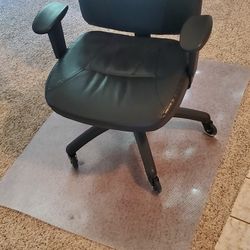 $40 Desk Chair And Floor Mat