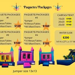 Tables//Chairs//Tent//