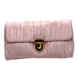Authentic Prada Vela Rosa Pink Leather Clutch 1N1422 | Auth Card + Dust Bag