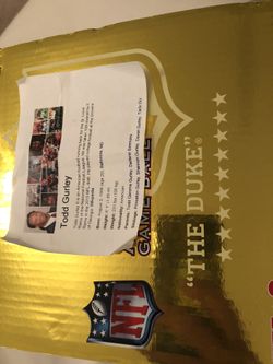 Todd Gurley autographed football