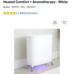 Sharper Image - SpaStudio Towel Warmer, Heated Comfort + Aromatherapy - White