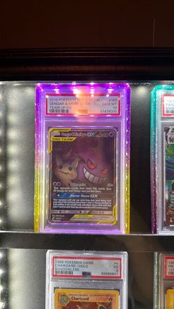 2019 POKEMON S&M TEAM-UP GENGAR & MIMIKYU GX TAG TEAM #165/181 FA RARE PSA 10