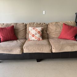 Brown couches