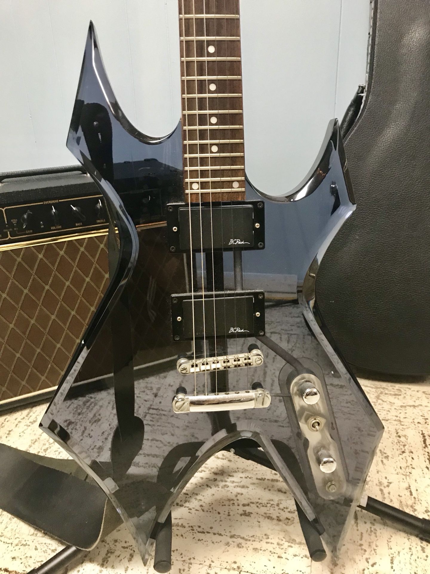 • RARE • BC Rich Warlock Acrylic Electric•