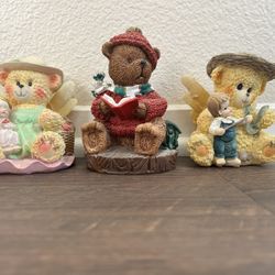 Decorative Bear Figurines Set
