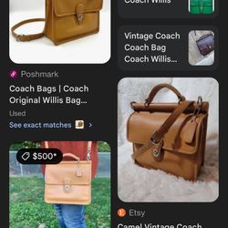 Vintage Coach Willis purse.
