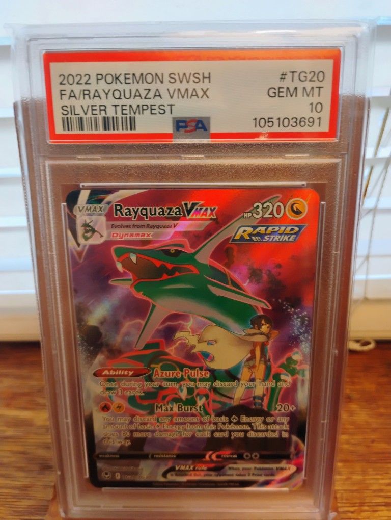 Silver Tempest Rayquaza V Alt Art PSA 10