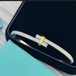 Tiffany’s Small Diamond Cuff Type Bracelet 