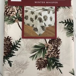 Holiday Pinecones Tablecloth