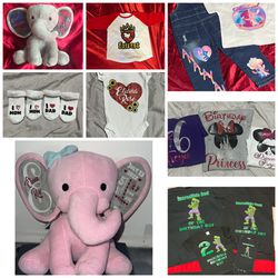 Customized Kids Clothes/Stuffies/blankets 