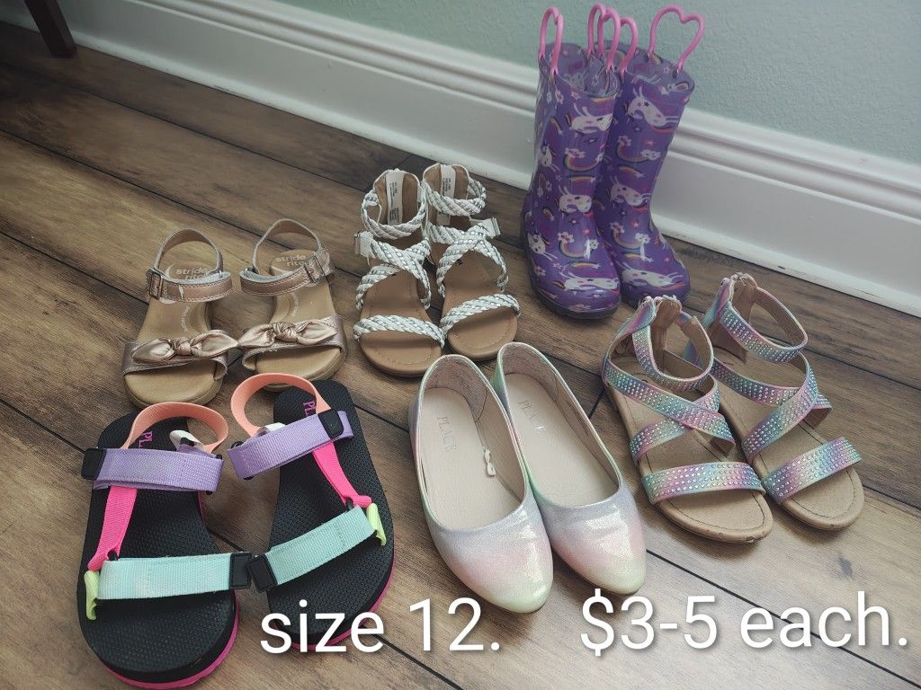 Girls Shoes Size 12 & 13