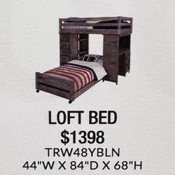 Twin Bed 100% Real pine 
