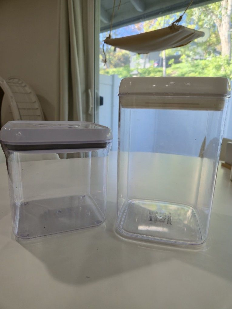 OXO Good Grips POP Container & At Home Easy Lever Cannister - Airtight Food Storage