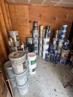Exterior Paint $100/5 gallon bucket.