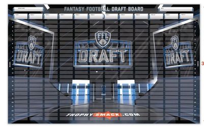 Fantasy football draft board
