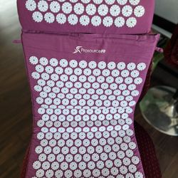 Purple Prosource Fit Acupressure Mat & Pillow Set for Pain Relief