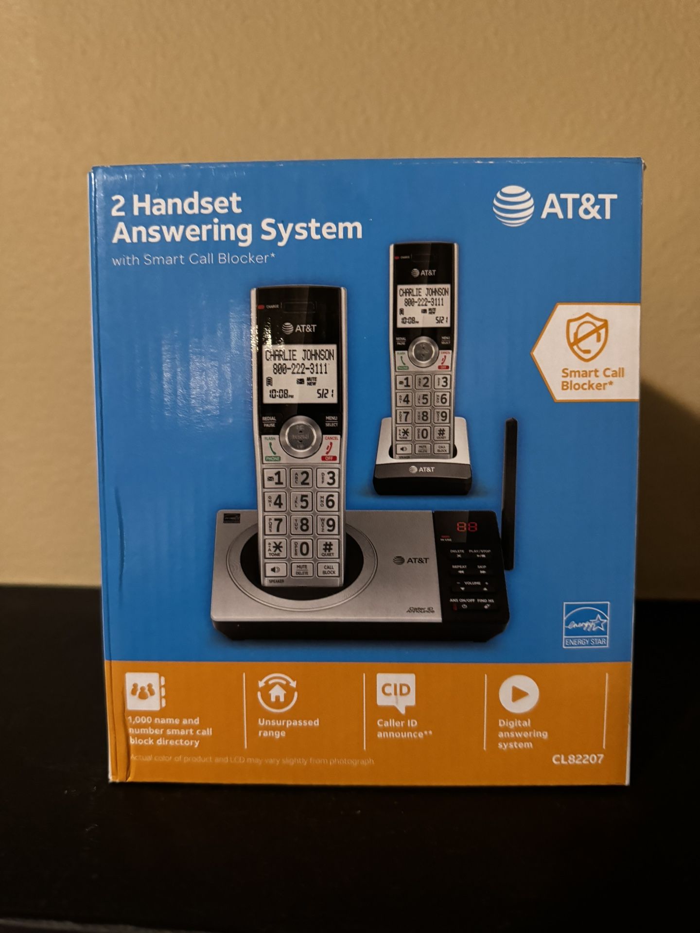 2 Handset Answering System with Call Blocker