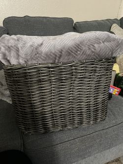 Living Room Blanket Basket