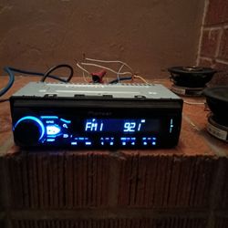 Pioneer Car Stereo With Bluetooth USB Aux 