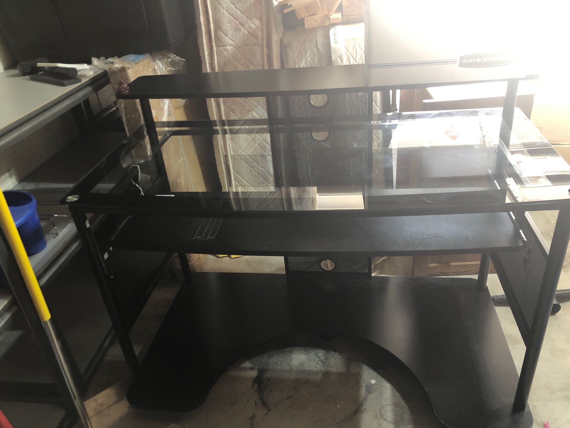 Black desk