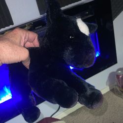 Aurora Flopsies Black Stallion Horse Plush Raven 13" w/TAG Black Beauty