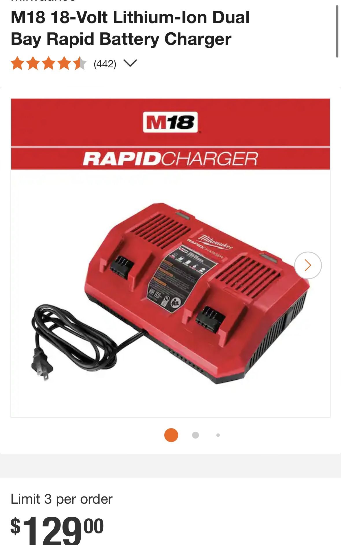 Milwaukee Dual Charger