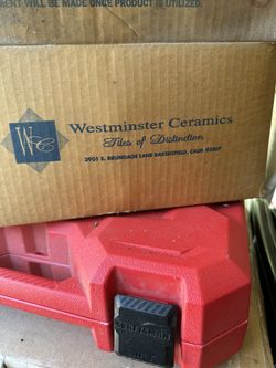 Tile used in bathroom. One small box left over.