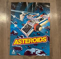 Asteroids Atari Poster