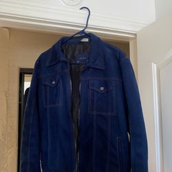 Zara men’s blue jacket . (Great condition)