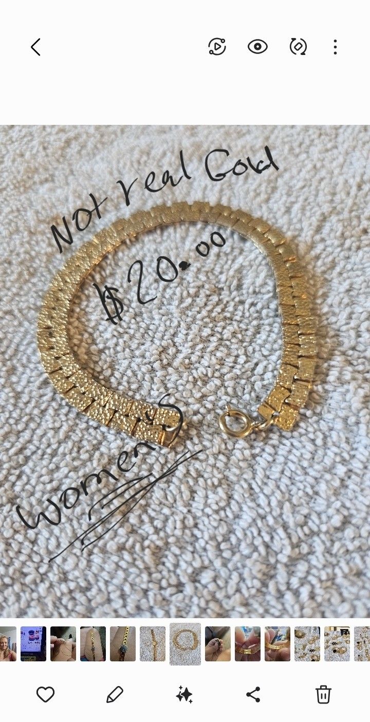 Gold Painted Braclet