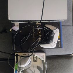 PS5, TURTLE BEACH HEAD PHONES, 48" insignia Smart tV With Remote 
