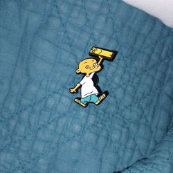 Johnny And Plank Enamel Pin