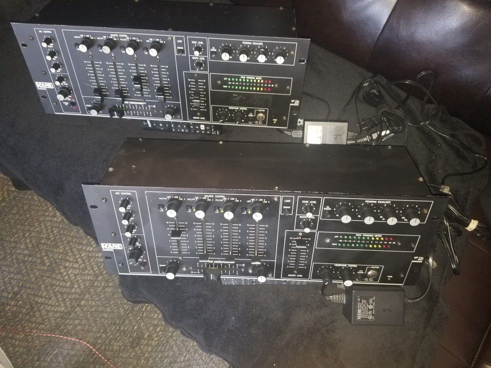 DJ Mixers X 2 With Power Supplies 