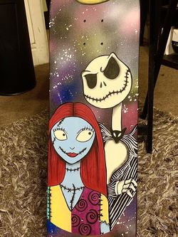 Hand Painted Skateboard Lamps 
