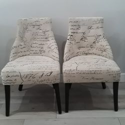 2 Accent Chairs 
