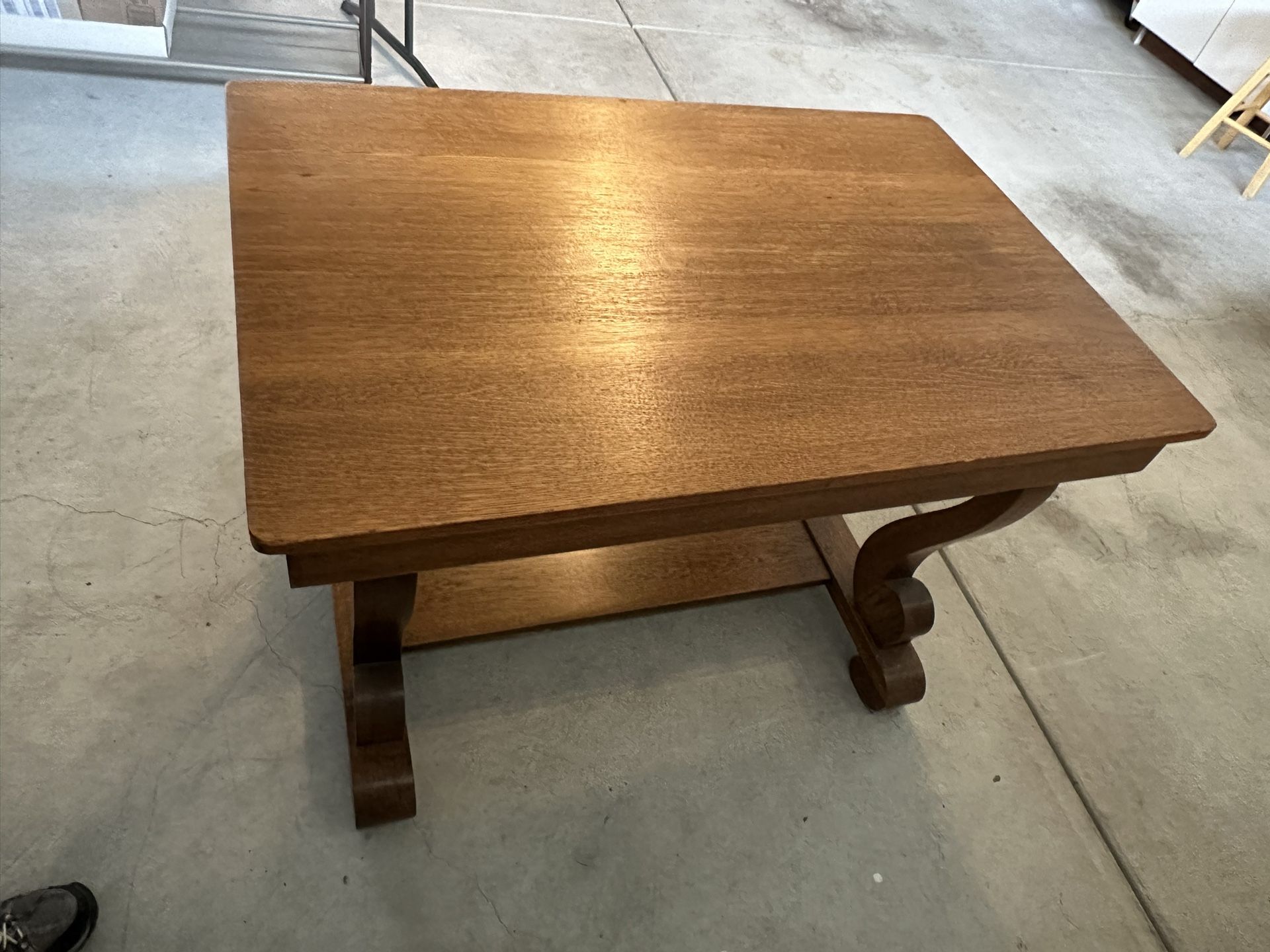 Antique Quarter Sawn Solid Oak Empire Desk