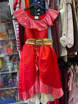 Disney Elena of Avalor Costume Girls Size 8 With Belt