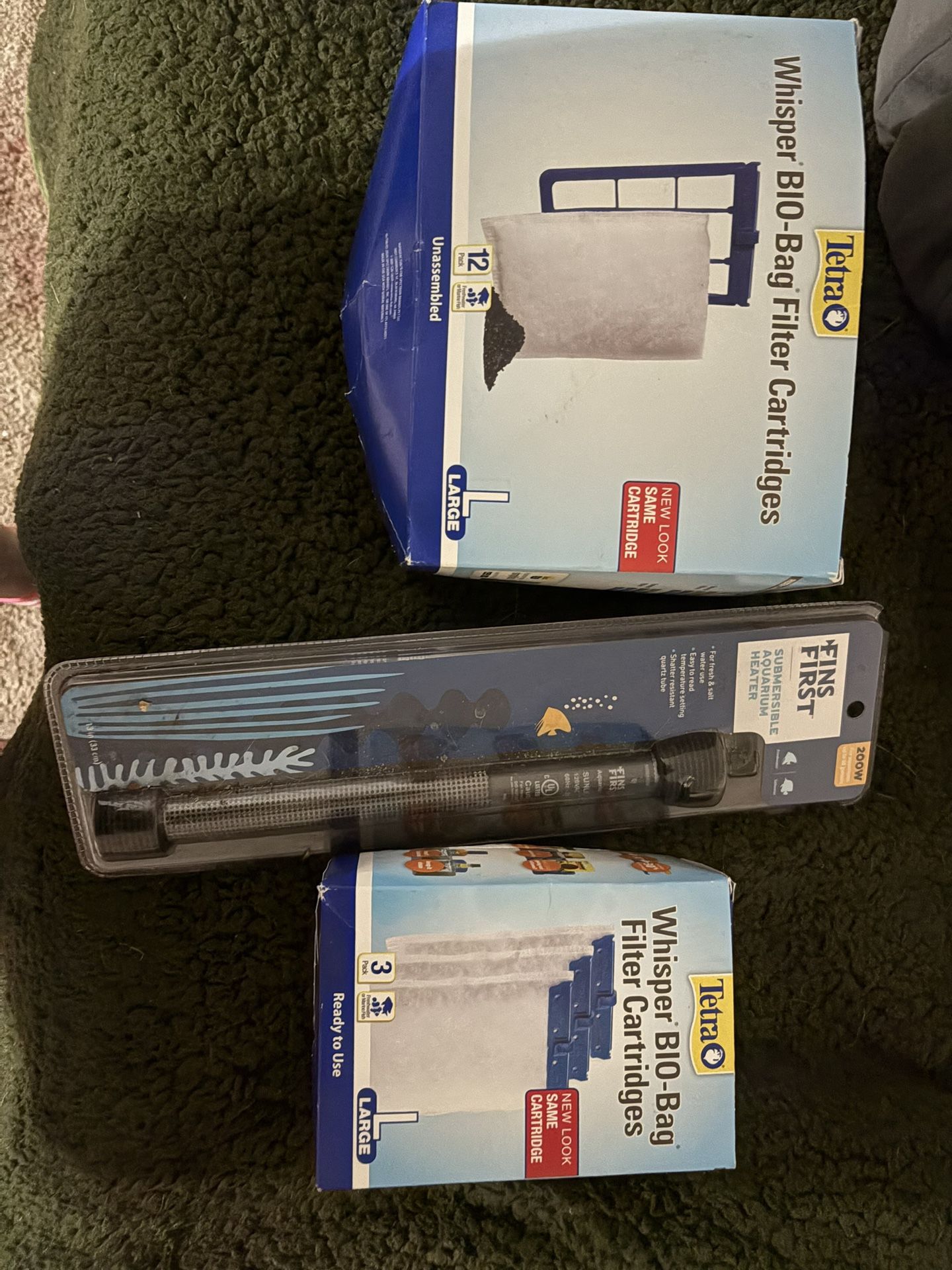 2 Filter Boxes And A Heater For The Tank