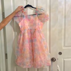 Girls Pink Party Dress